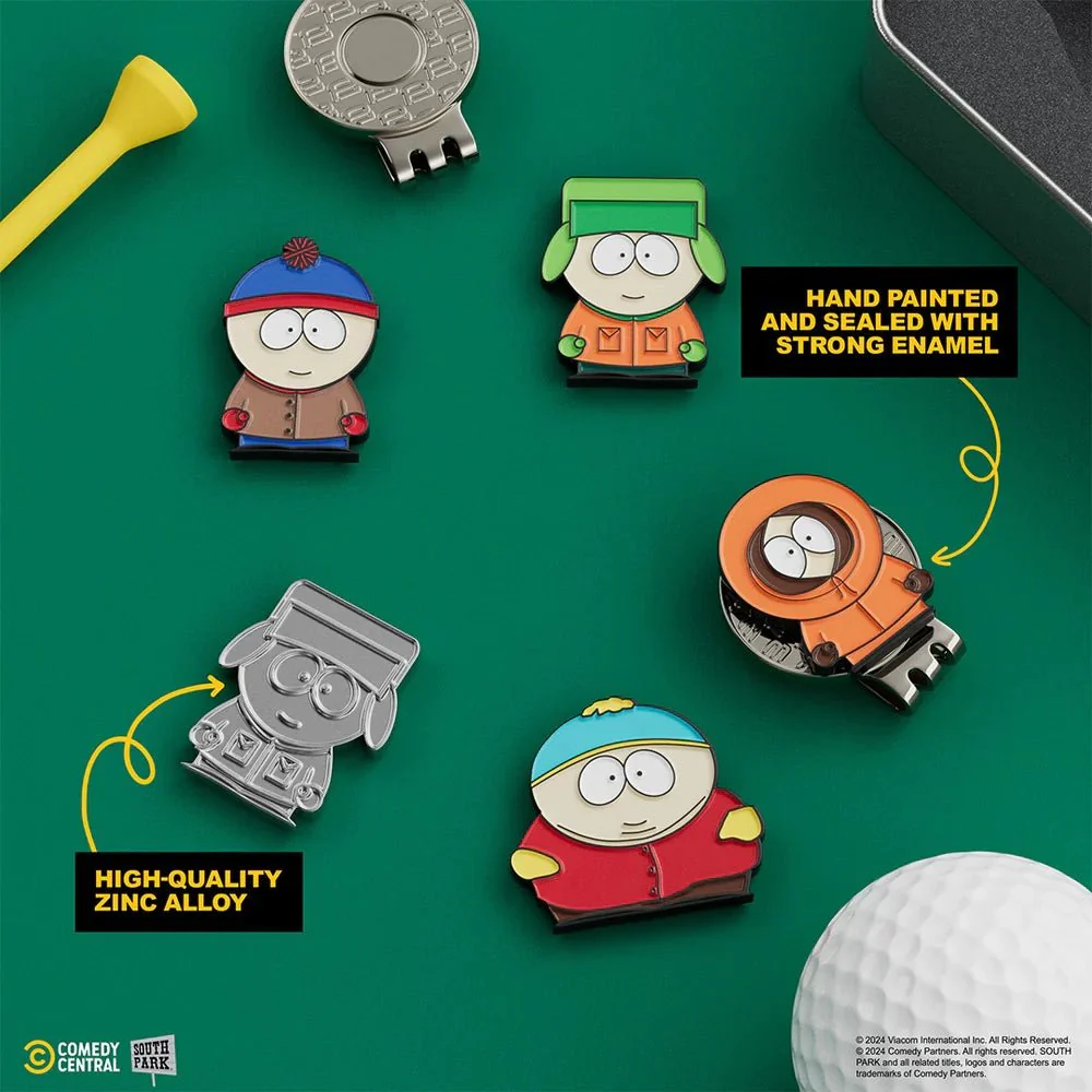 Putt Buddies Classic South Park - 4 Piece Ball Marker Set with Hat Clip - Image 4