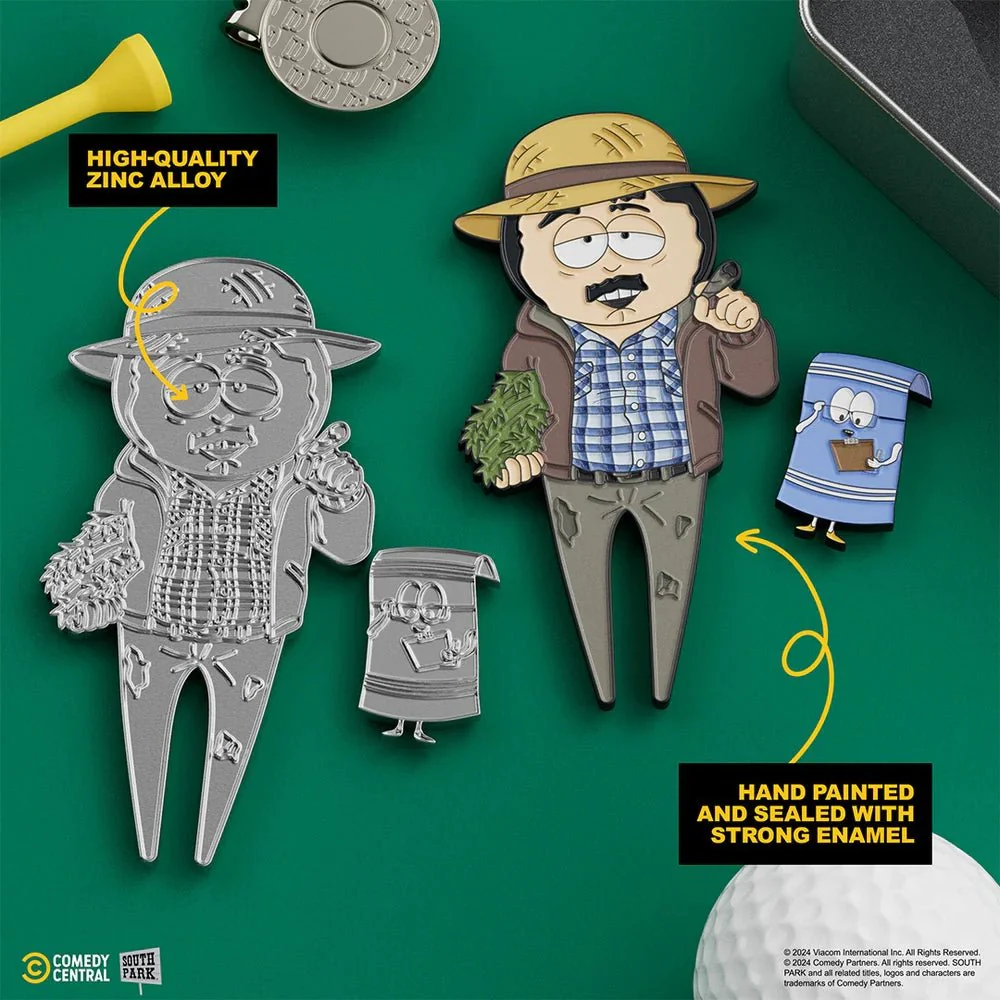 Putt Buddies Farmer Randy Divot Tool with Towelie Ball Marker - Image 3