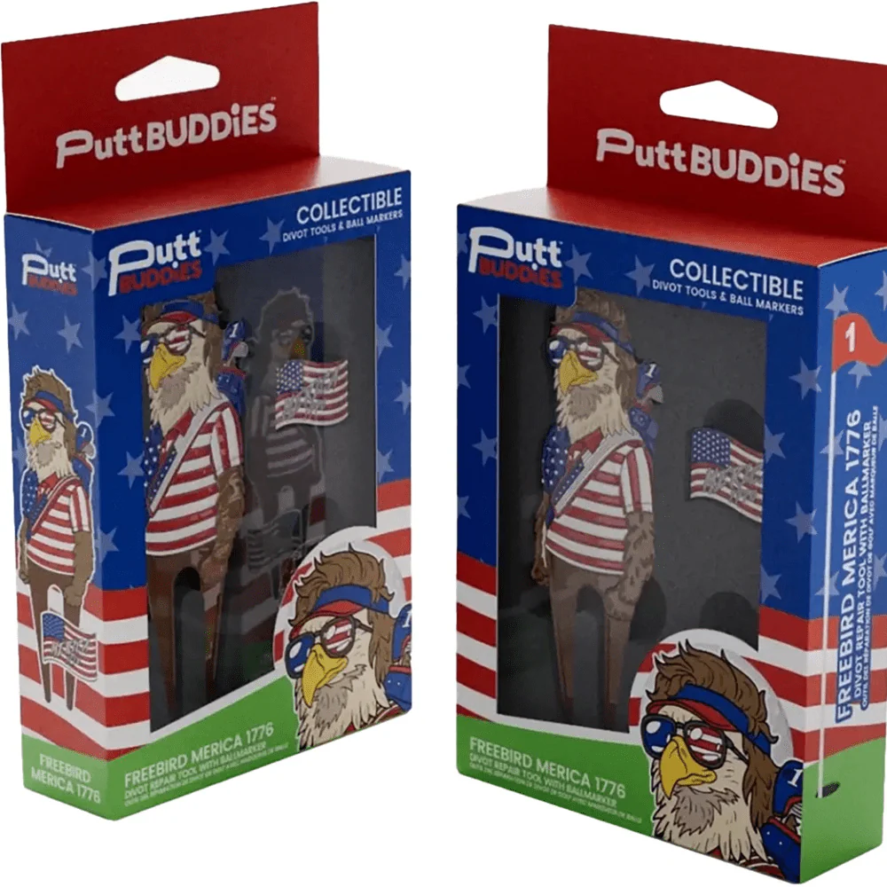 Putt Buddies Free Bird Divot Tool with Flag Ball Marker - Image 2