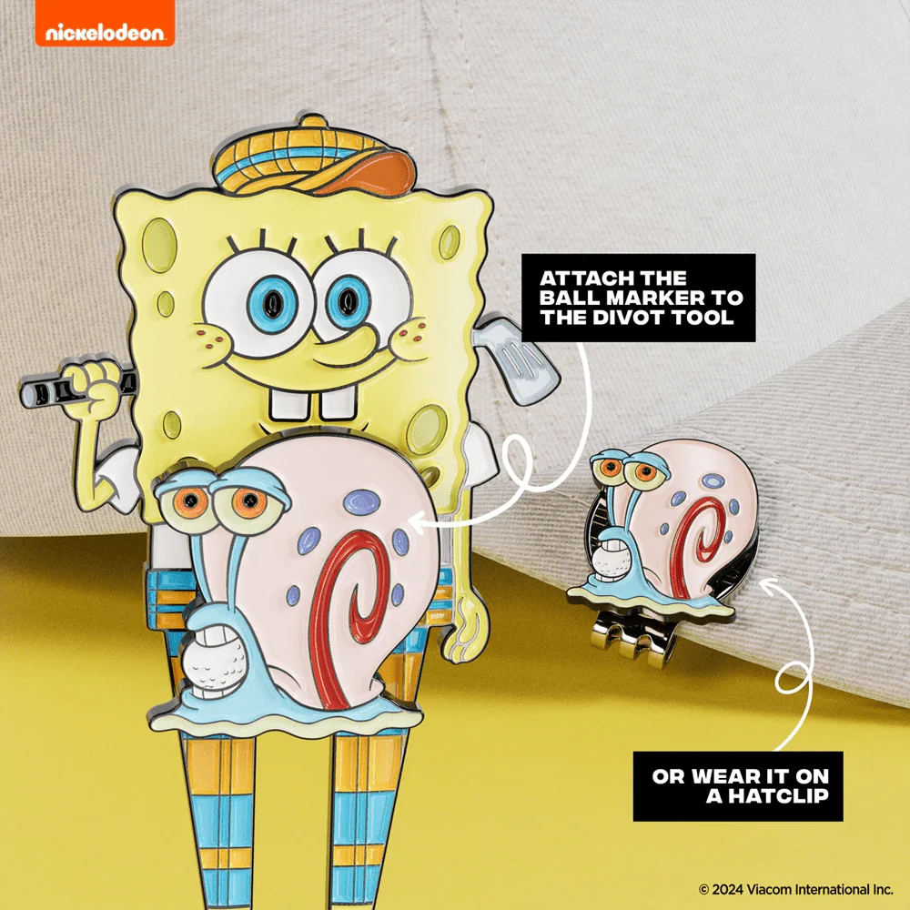 Putt Buddies Golfing Spongebob Divot Tool with Gary Ball Marker - Image 3