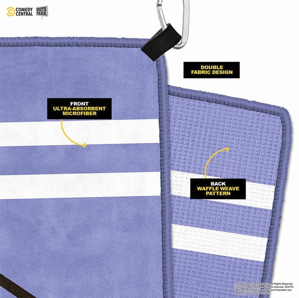 Putt Buddies Towelie 24" x 16" Double Sided Golf Towel - Non Magnetic - Image 2