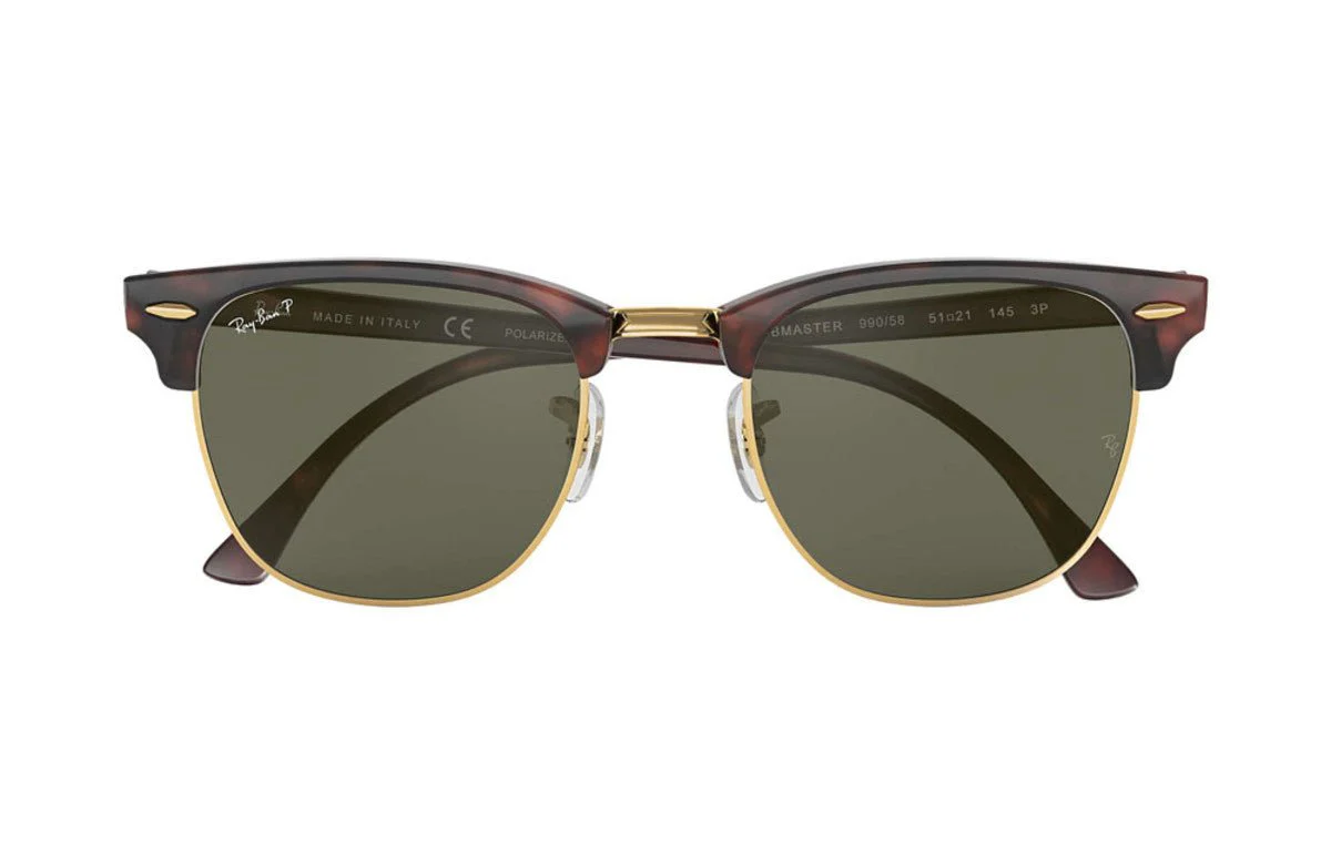 Ray-Ban Clubmaster Classic - Tortoise/Green Classic G-15 - Image 2