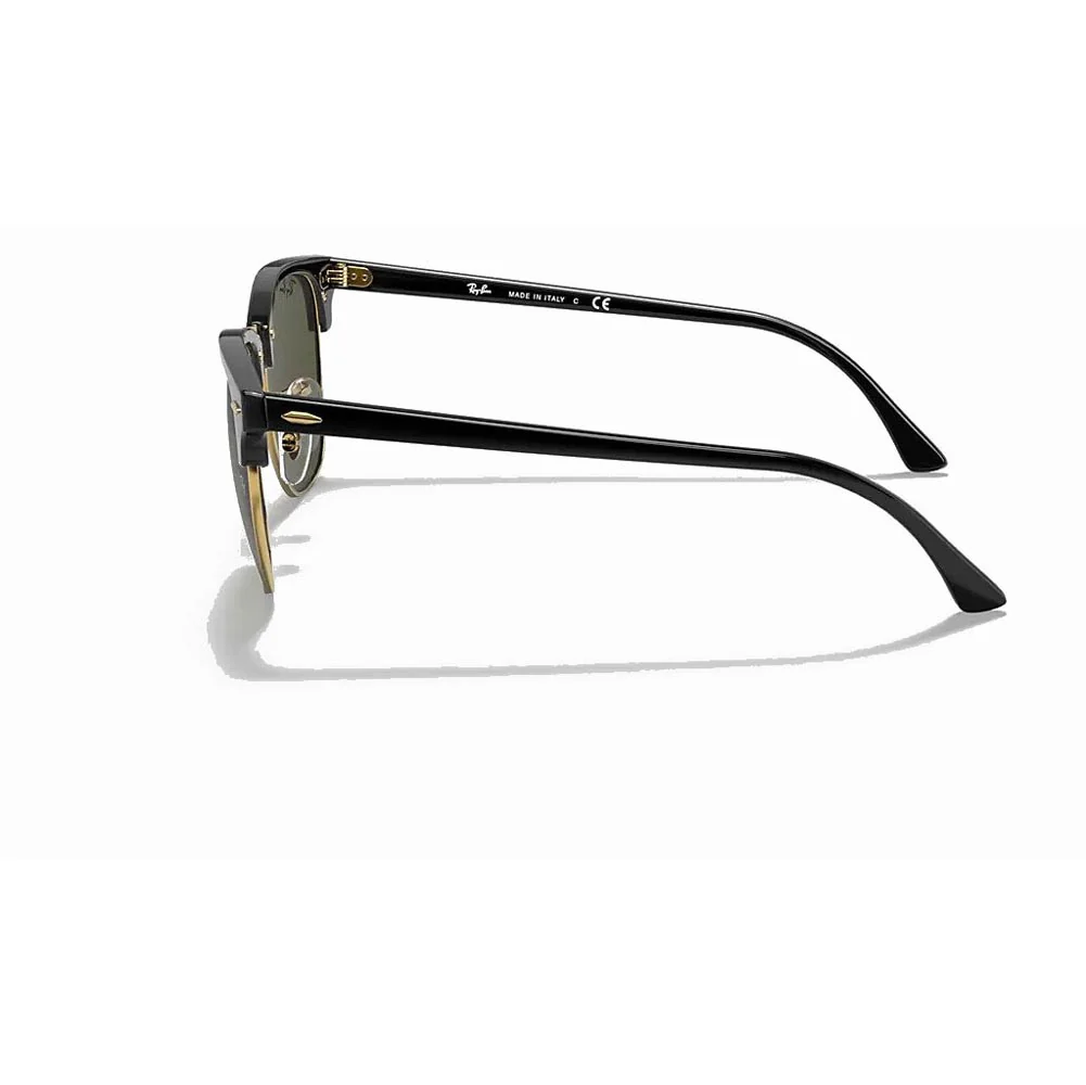 Ray-Ban Clubmaster Classic - Tortoise/Green Solid Color - Image 5
