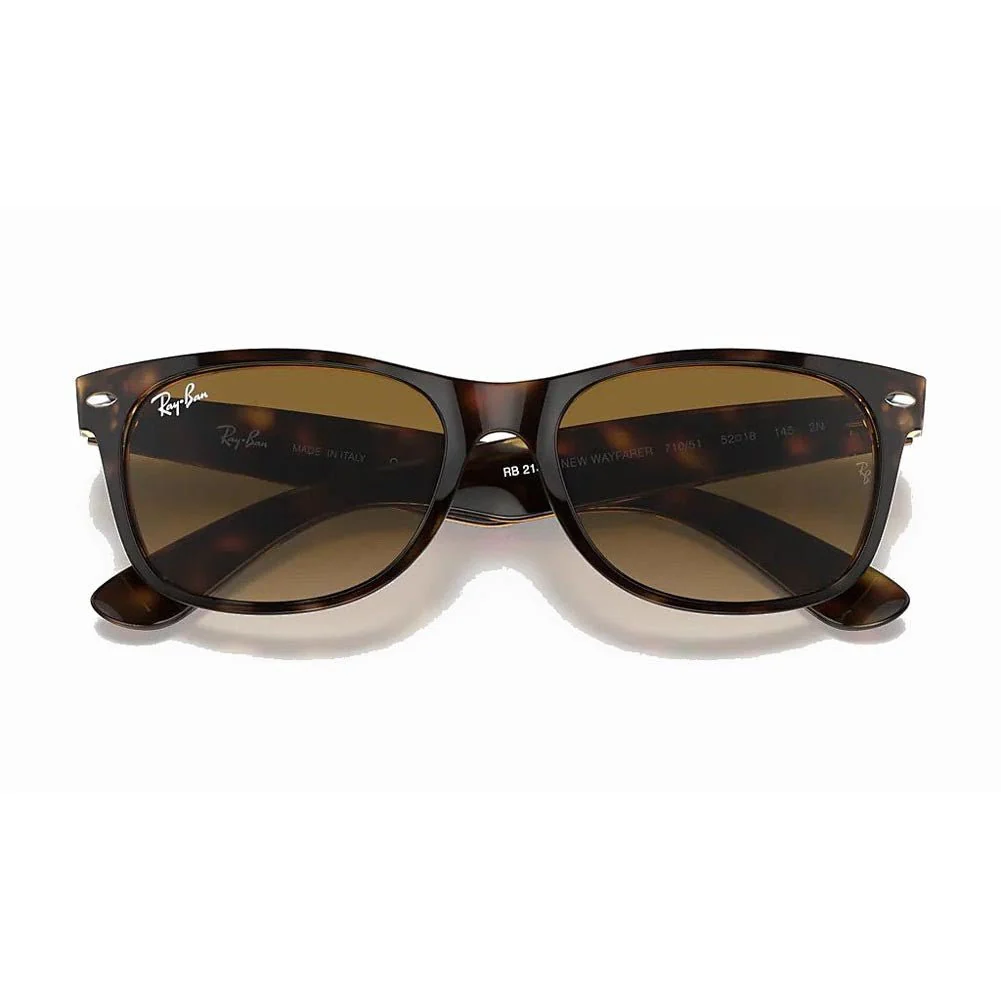 Ray-Ban New Wayfarer Classic - Tortoise/Brown Classic B-15 - Image 6