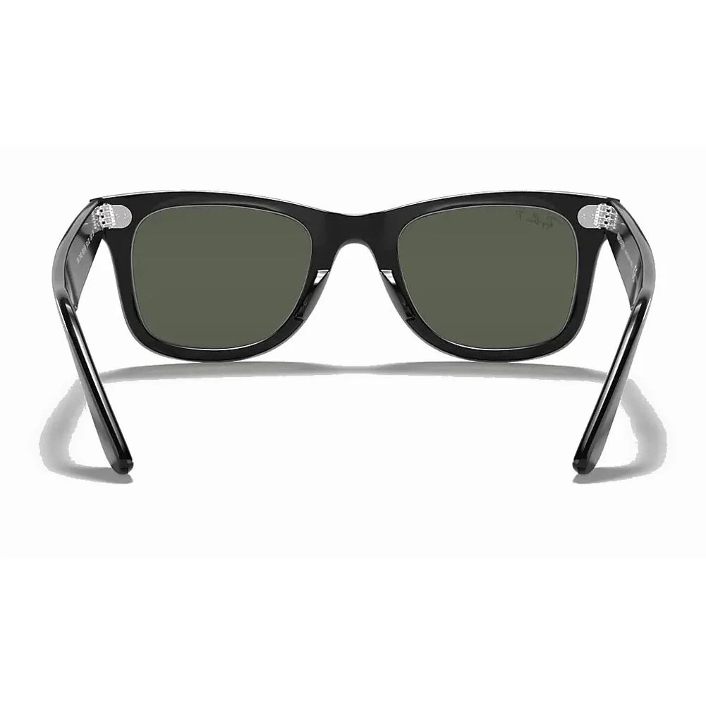 Ray-Ban Original Wayfarer Classic - Black/Polarized Green Classic G-15 - Image 6