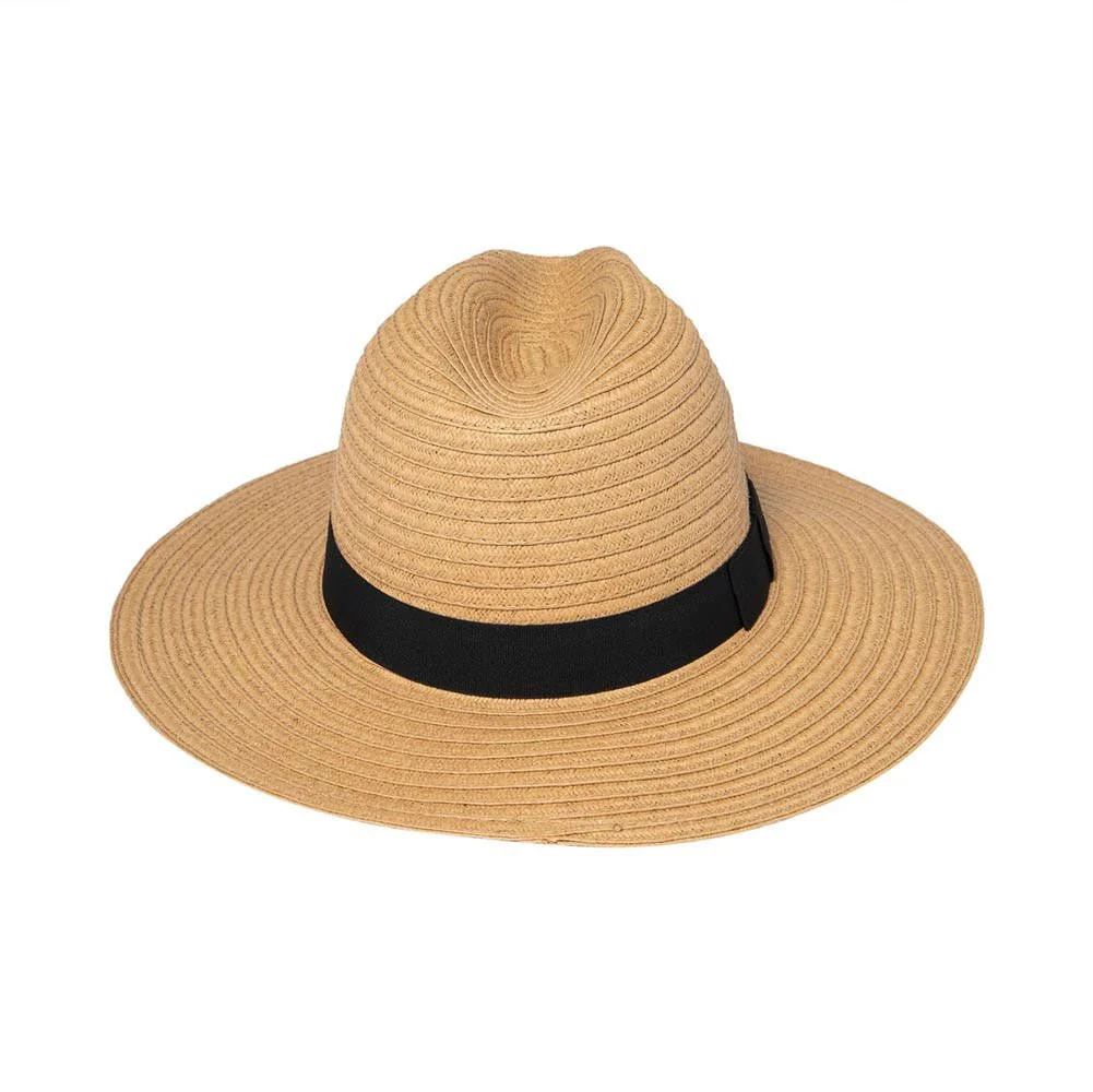 San Diego Hat Company Women's Braided Fedora with Bow Band - Image 2