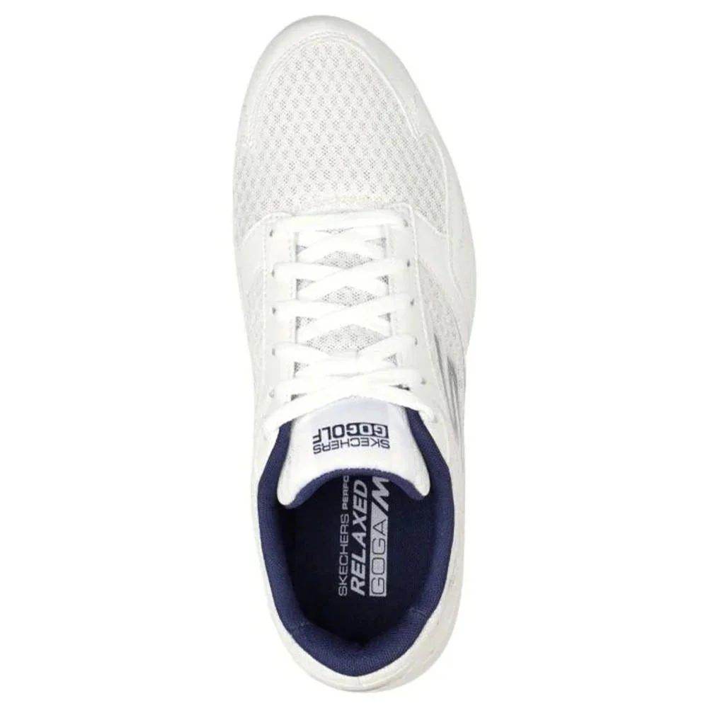Skechers Men's Go Golf Torque - Sport Golf Shoes - Relaxed Fit - White/Navy - Image 6