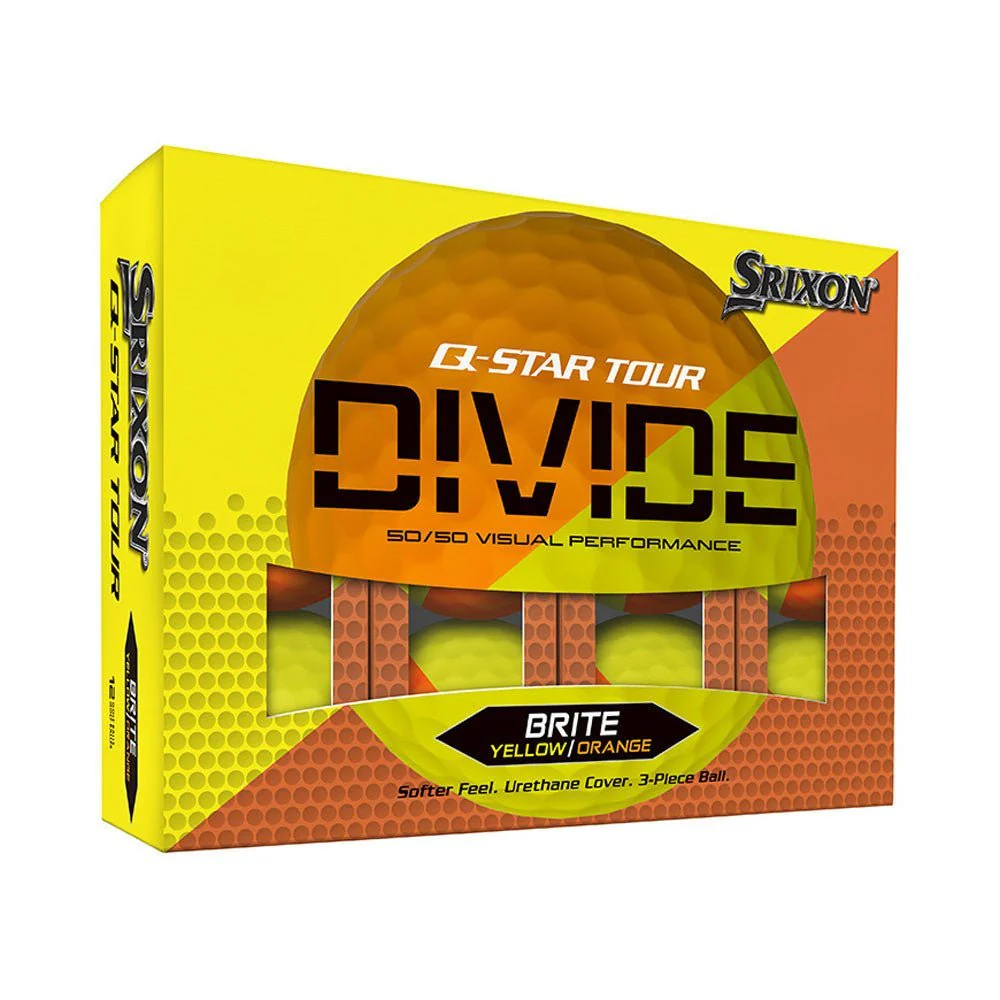 Srixon Q-Star Tour Divide Golf Balls - Orange - 2024 - Image 2
