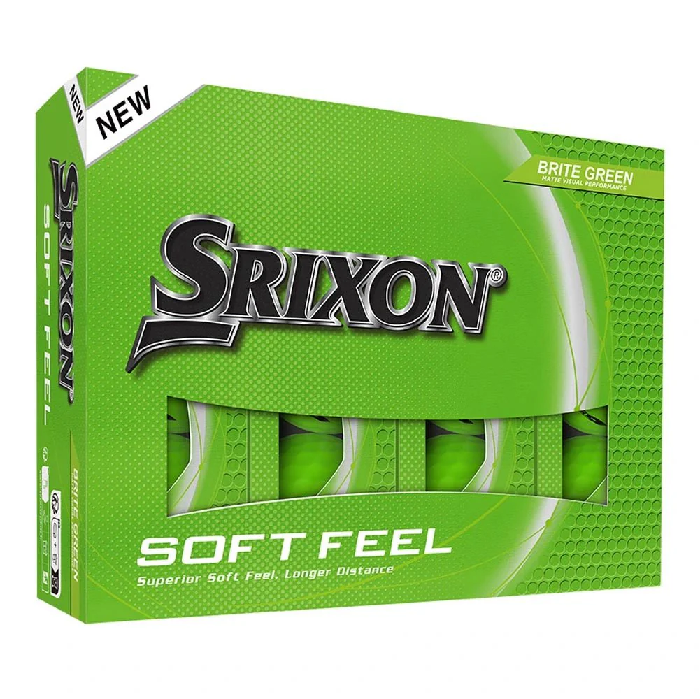Srixon Soft Feel Brite Golf Balls - Brite Green - Image 2