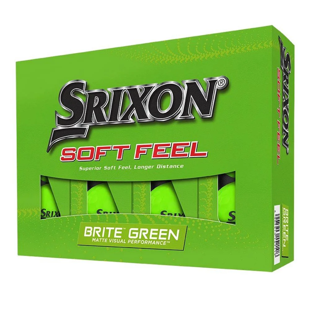 Srixon Soft Feel Brite Golf Balls - Brite Green - 2023 - Prior Generation
