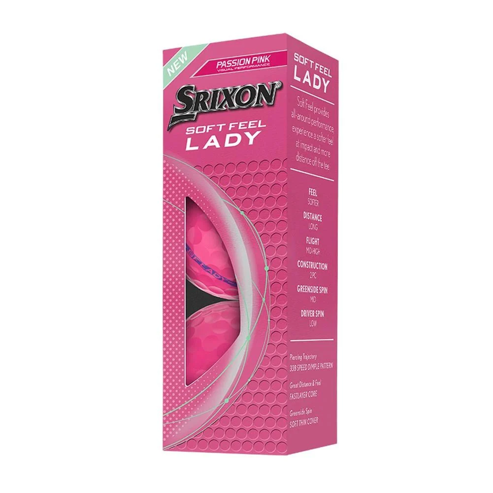 Srixon Soft Feel Lady Golf Balls - Passion Pink - Image 6