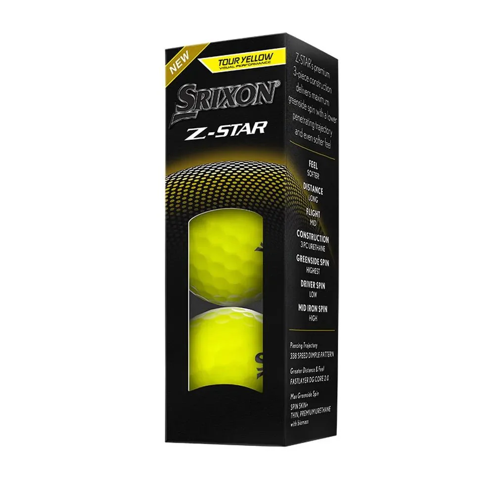 Srixon Z-Star Golf Balls - Tour Yellow - Image 8