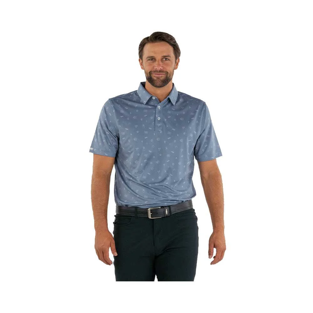 Straight Down Gambler Golf Polo - Image 2