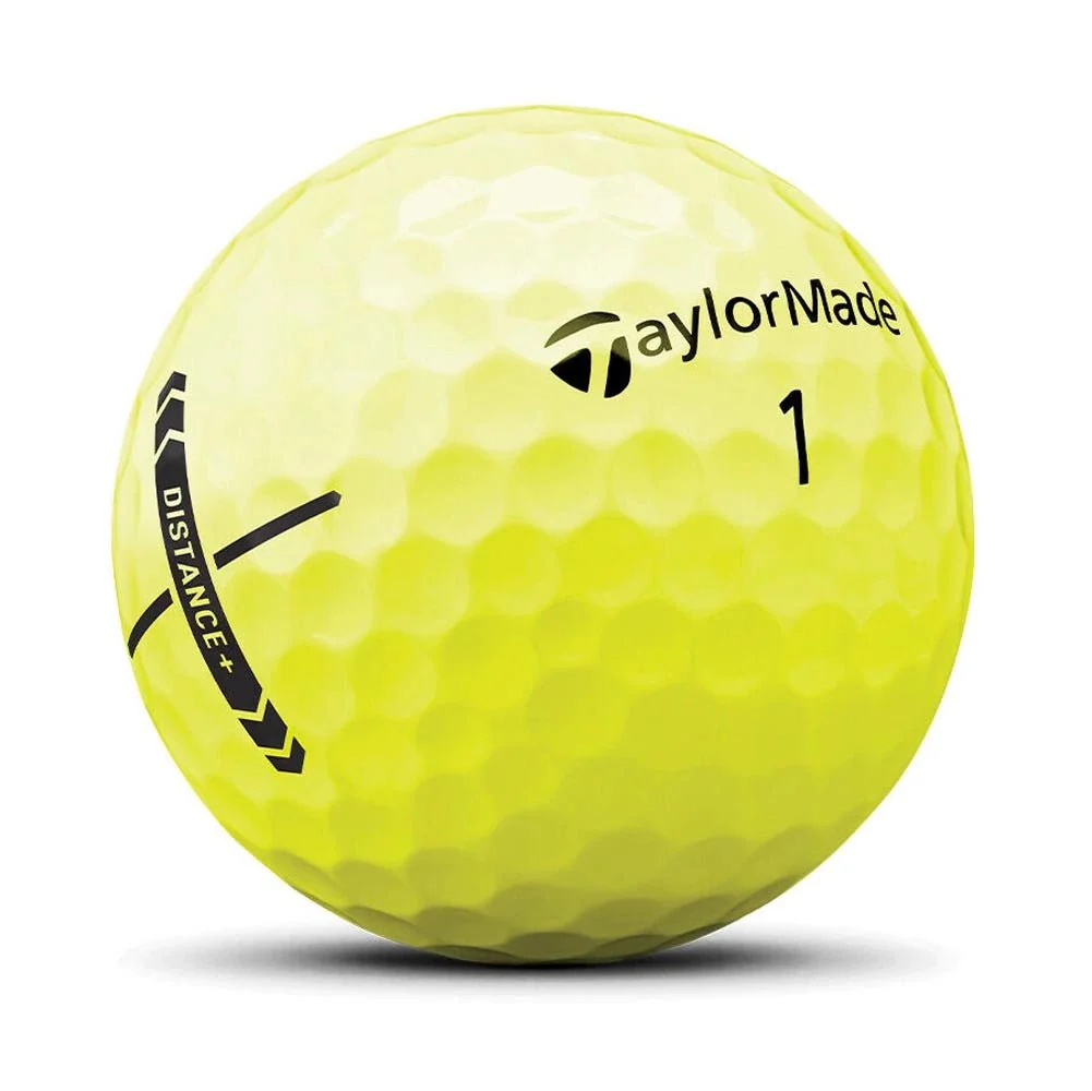 TaylorMade Distance + Golf Balls - Yellow - Image 2