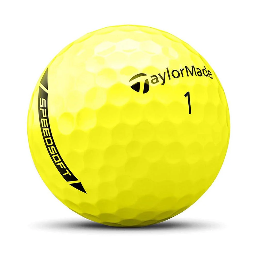 TaylorMade SpeedSoft Golf Balls - Yellow - Image 2