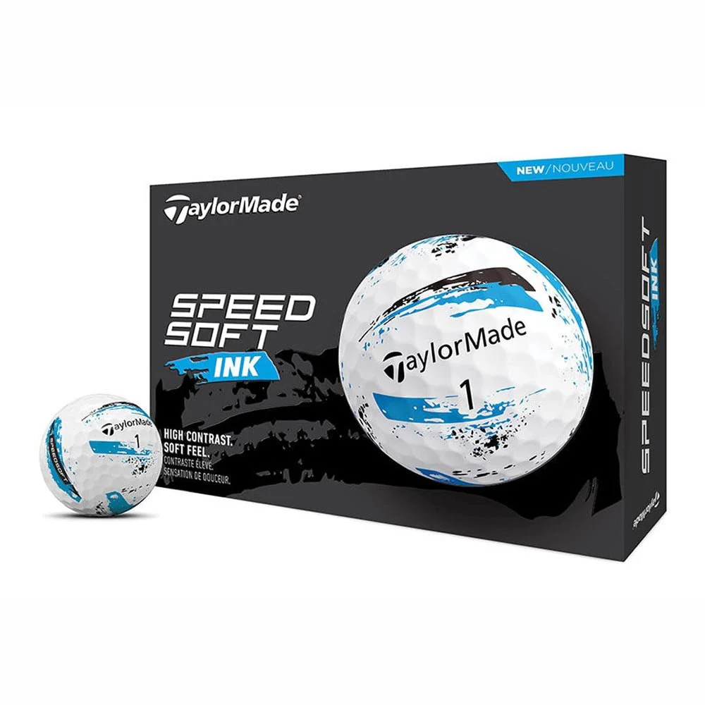 TaylorMade SpeedSoft Ink Golf Balls - Blue