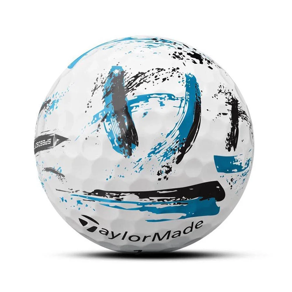 TaylorMade SpeedSoft Ink Golf Balls - Blue - Image 3