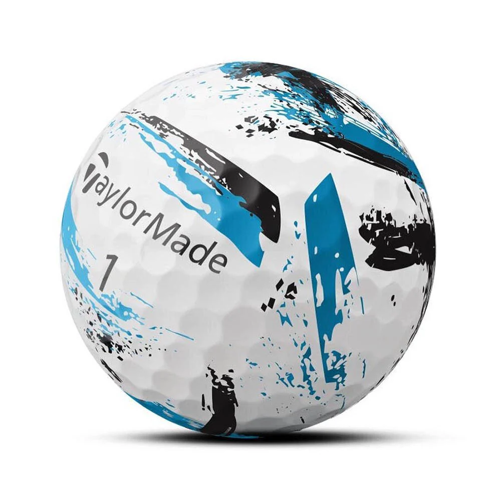 TaylorMade SpeedSoft Ink Golf Balls - Blue - Image 4