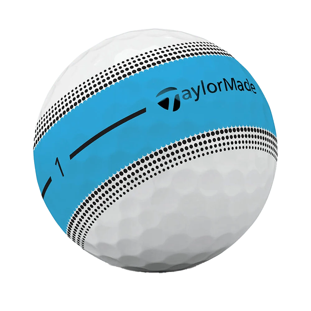 TaylorMade Tour Response Stripe Golf Balls - Neon Blue - 2026 - Image 2