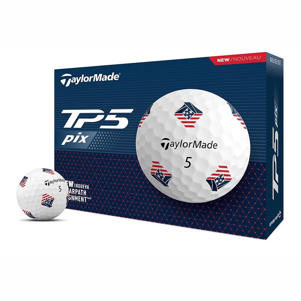 TaylorMade TP5 pix USA Golf Balls - 2024
