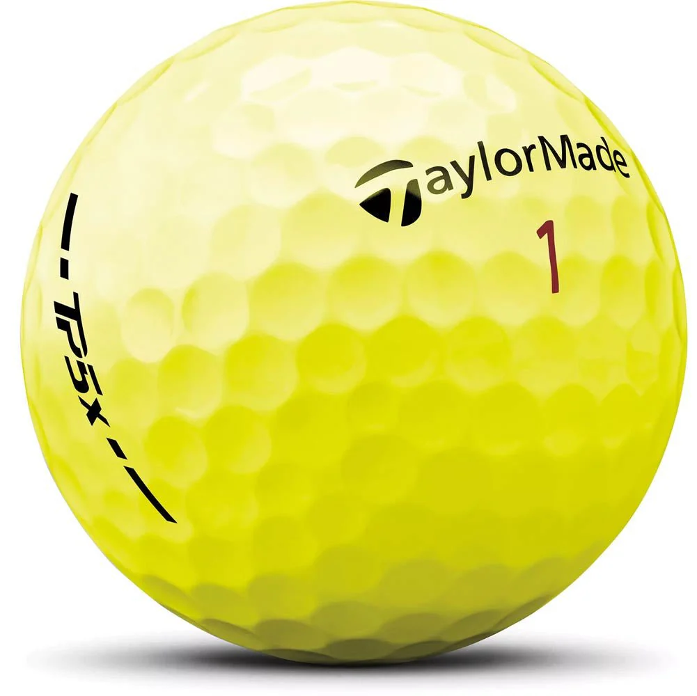 TaylorMade TP5X Golf Balls - Yellow - 2024 - Image 2