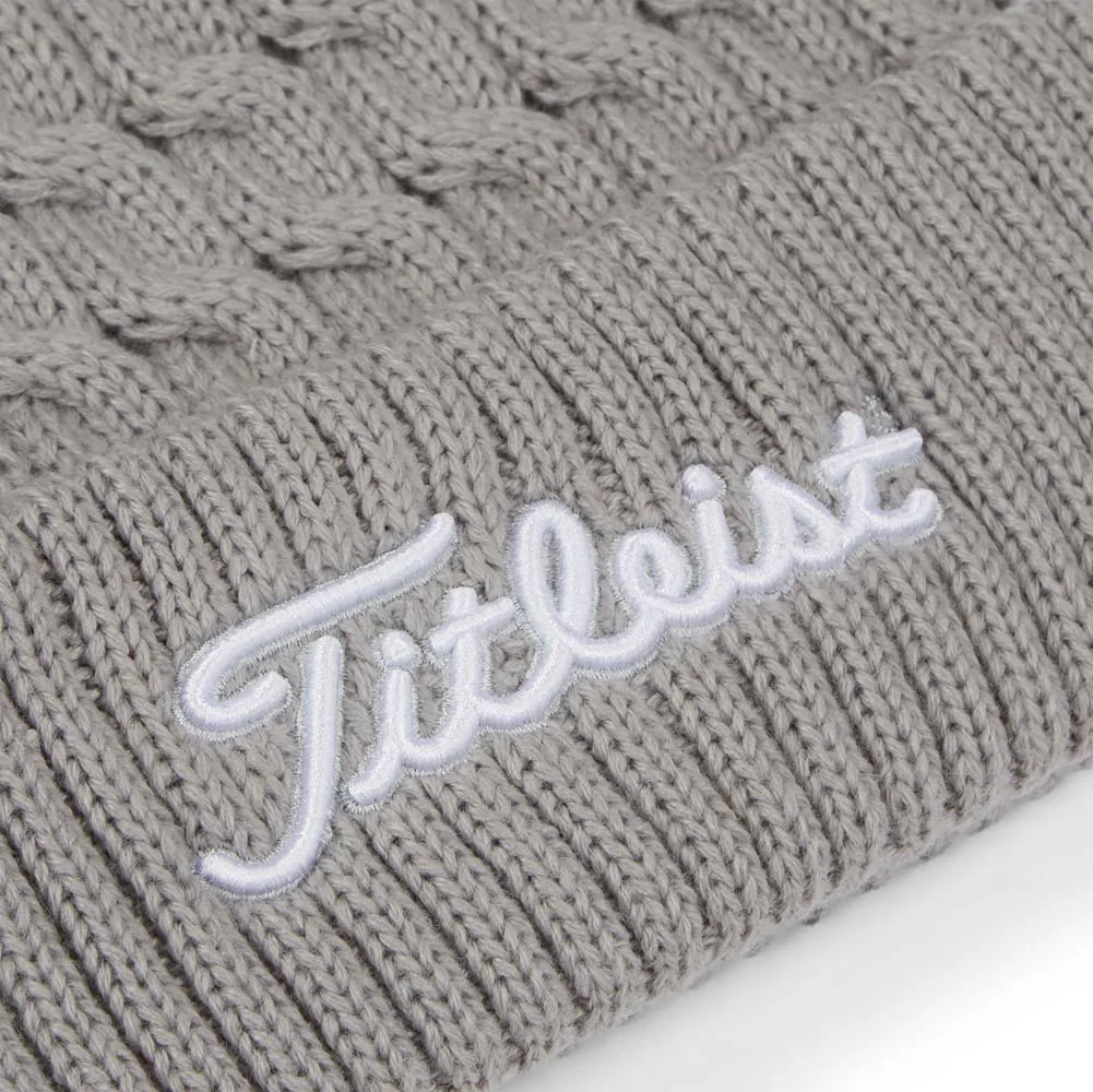 Titleist Cable Knit Pom Pom Golf Beanie - Image 11