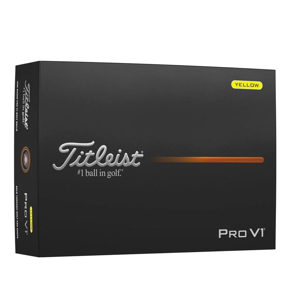 Titleist Pro V1 Golf Balls - Yellow