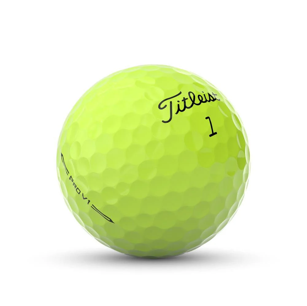 Titleist Pro V1 Golf Balls - Yellow - 2023 - Prior Generation - Image 2