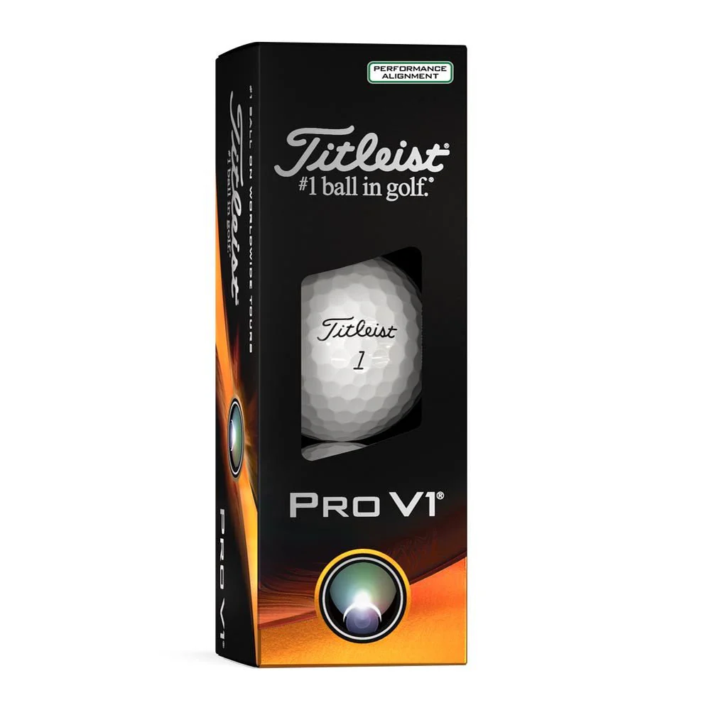 Titleist Pro V1 Performance Alignment Golf Balls - Green - 2023 - Prior Generation - Image 4