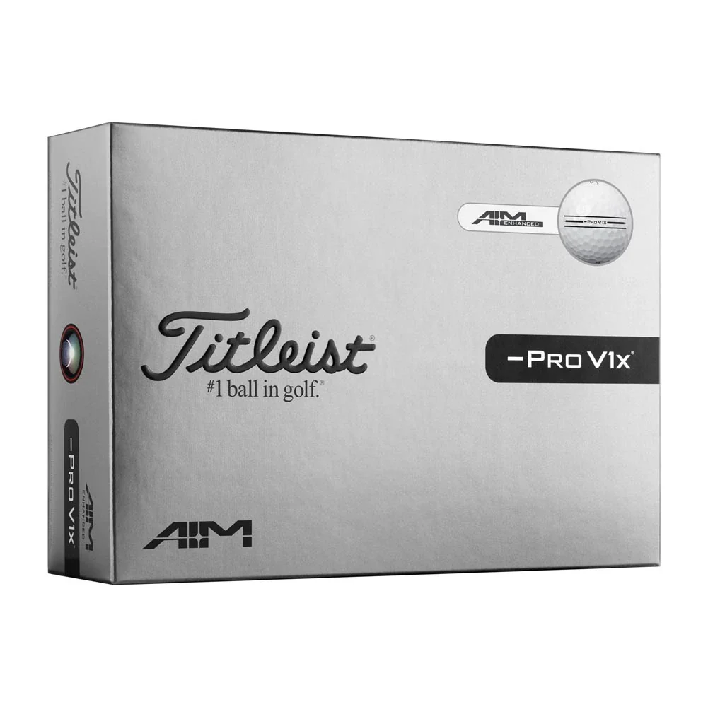 Titleist Pro V1x Left Dash AIM Enhanced Alignment Personalized Golf Balls - Image 2