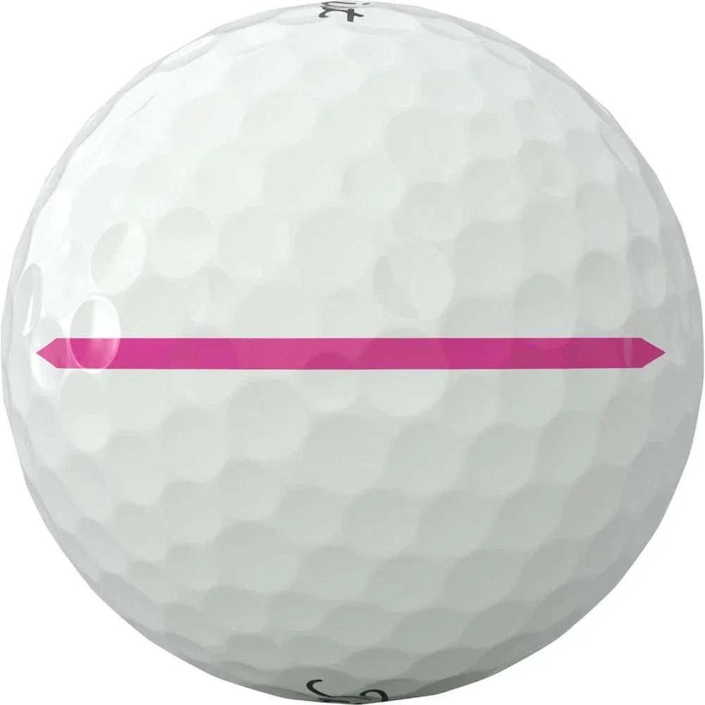 Titleist Pro V1x Left Dash AIM Performance Golf Balls - Pink - Image 3