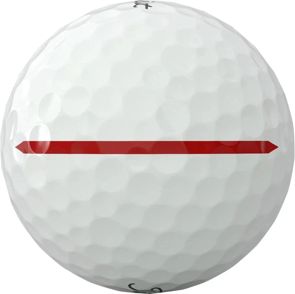 Titleist Pro V1x Left Dash AIM Performance Golf Balls - Red - Image 3