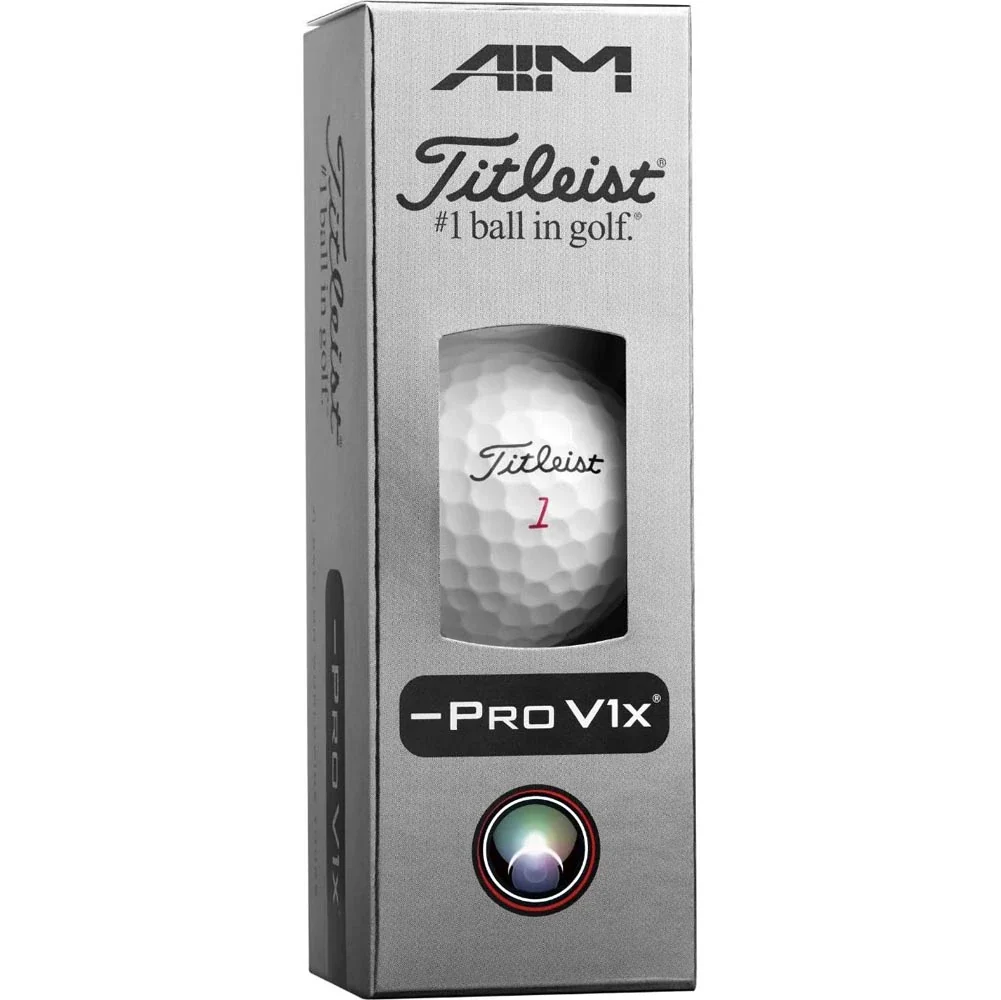 Titleist Pro V1x Left Dash AIM Performance Golf Balls - Red - Image 5