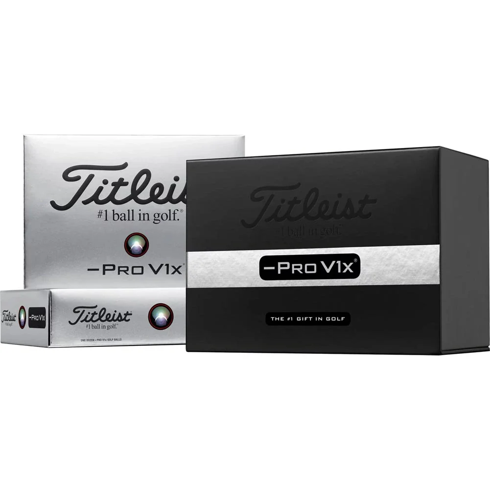 Titleist Pro V1x Left Dash Holiday Gift Box Golf Balls - 2 Dozen - Image 2