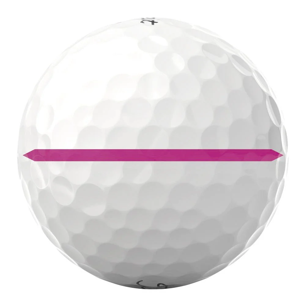 Titleist Pro V1x Left Dash Performance Alignment Golf Balls - Pink - Prior Generation - Image 3