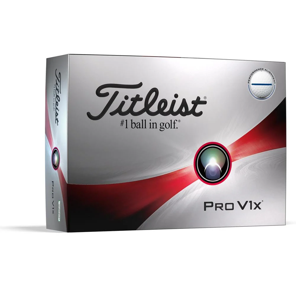 Titleist Pro V1x Performance Alignment Golf Balls - Blue - 2023 - Prior Generation