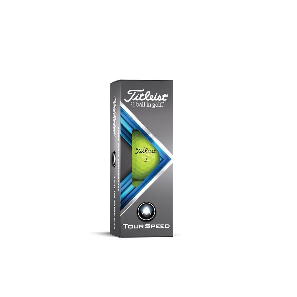 Titleist Tour Speed Golf Balls - Yellow - 2022 - Image 2