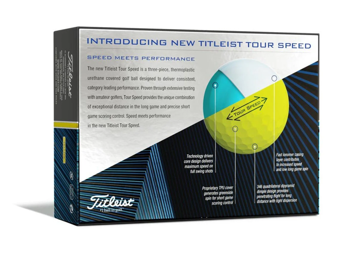 Titleist Tour Speed Golf Balls - Yellow - Image 6