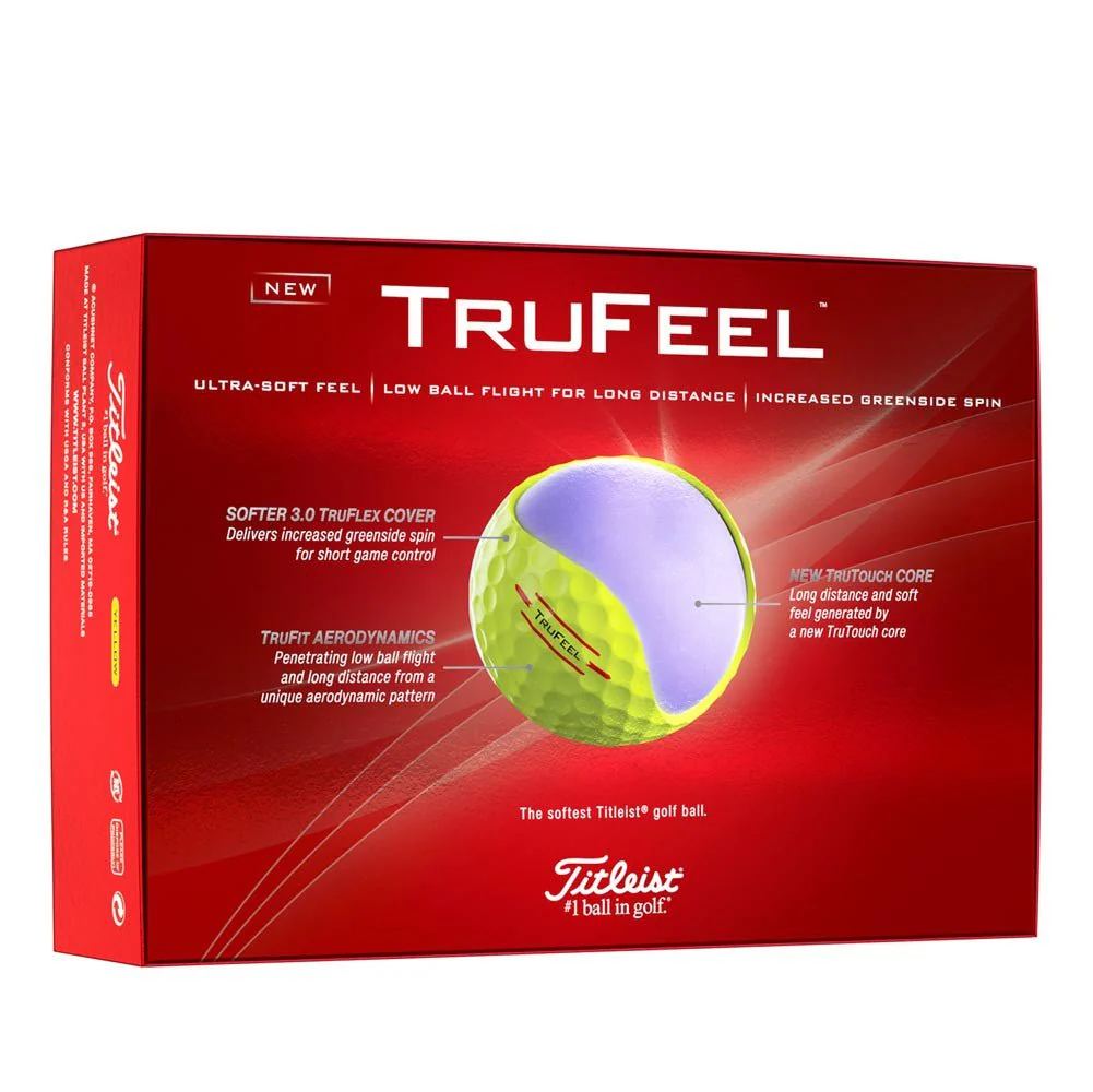 Titleist TruFeel Golf Balls - Yellow - Prior Generation - Image 7
