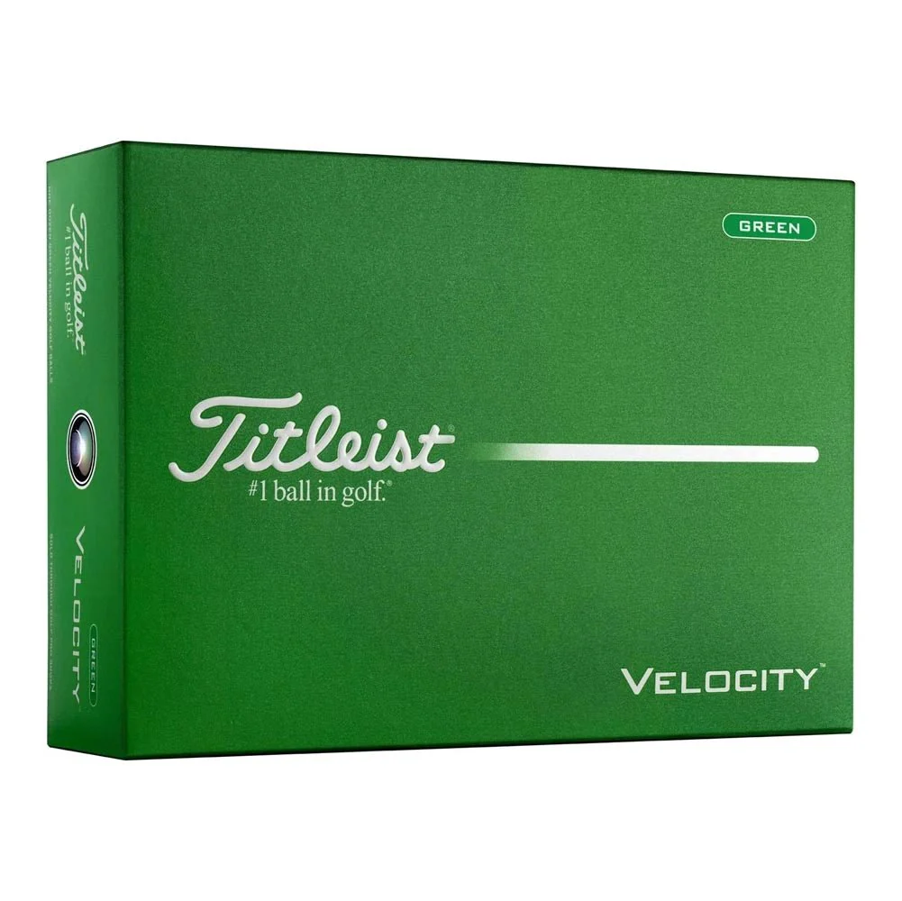 Titleist Velocity Double Digit Golf Balls - Matte Green