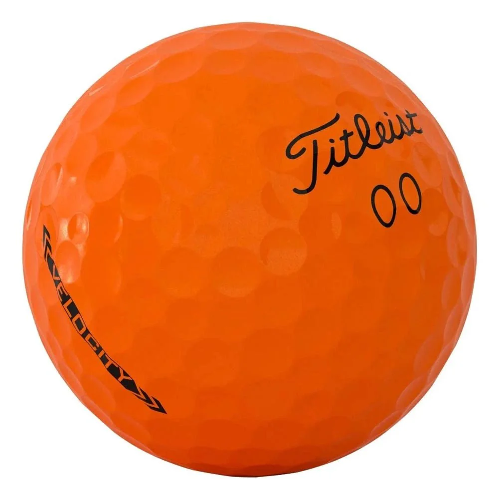 Titleist Velocity Double Digit Golf Balls - Matte Orange - Image 3