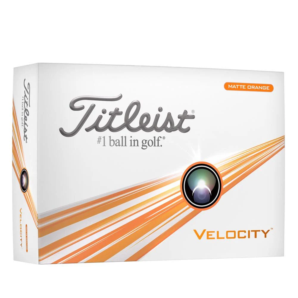 Titleist Velocity Double Digit Golf Balls - Matte Orange - Prior Generation