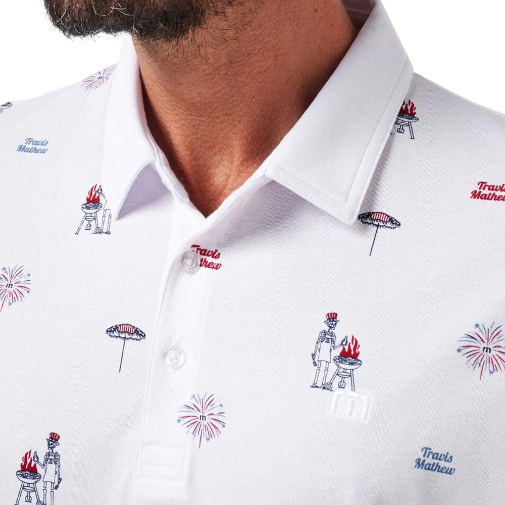Travis Mathew Neighborhood Party Golf Polo - Image 3