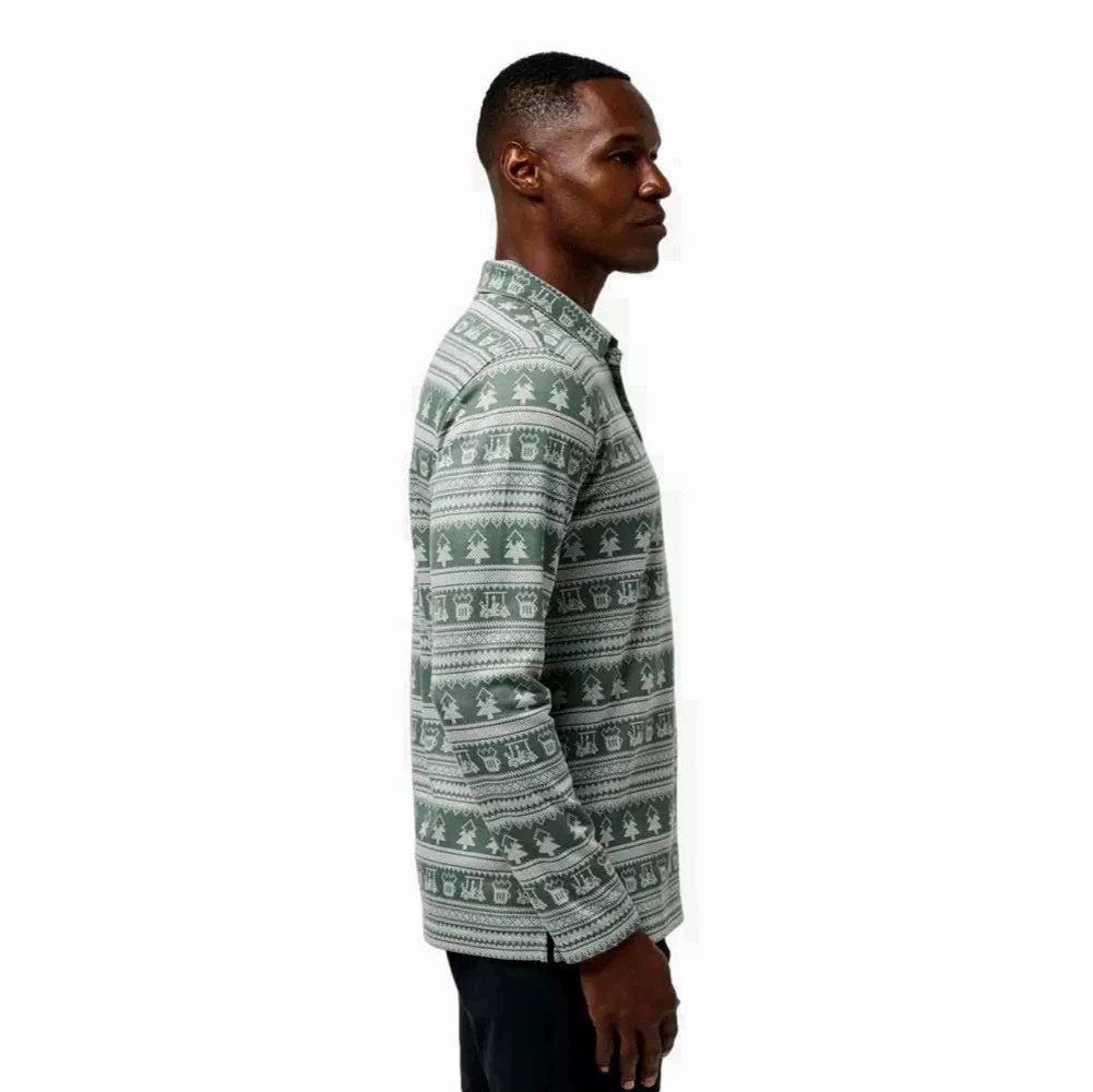 Travis Mathew Record Time Long Sleeve Golf Polo - Image 3