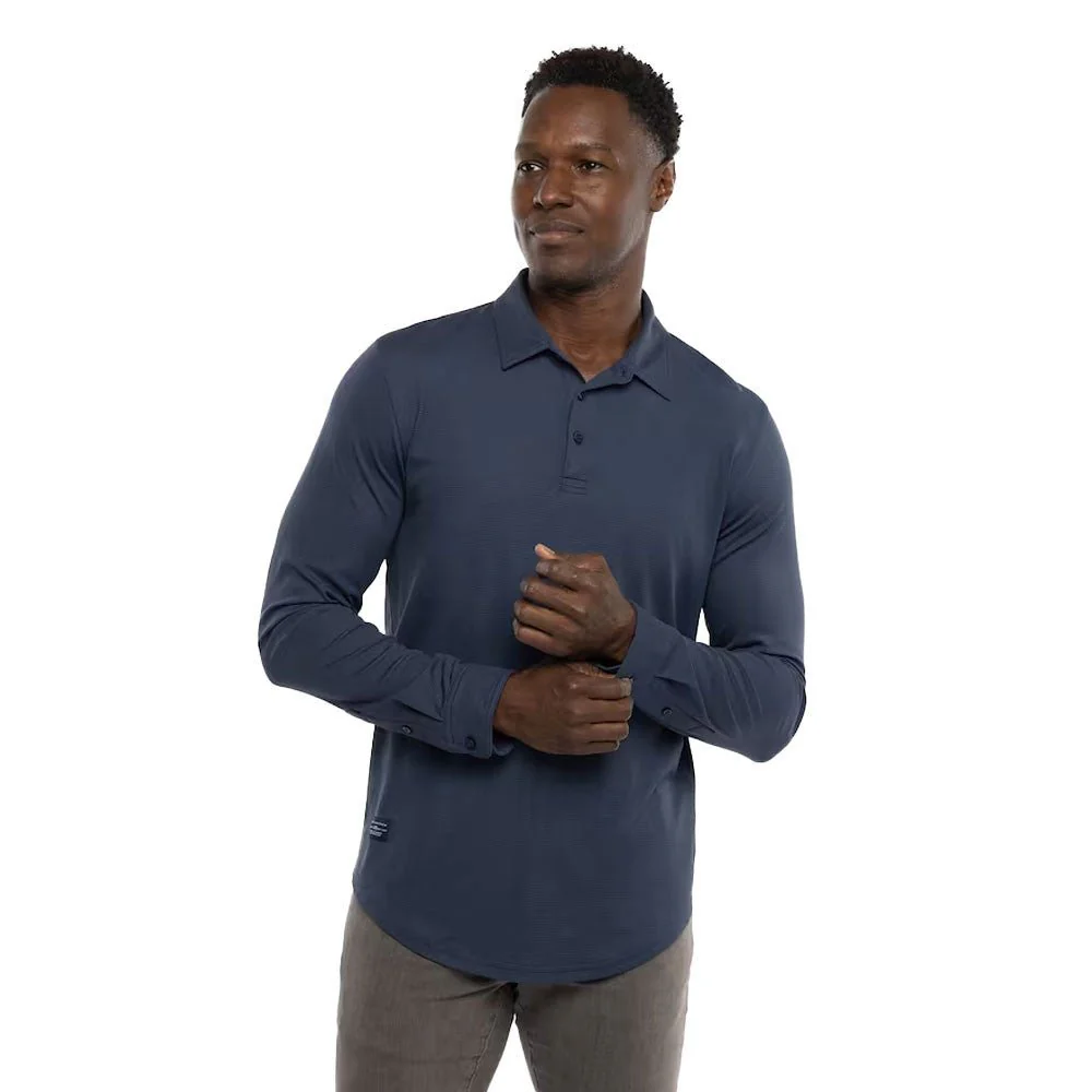 Travis Mathew State Room Long Sleeve Golf Polo - Image 9