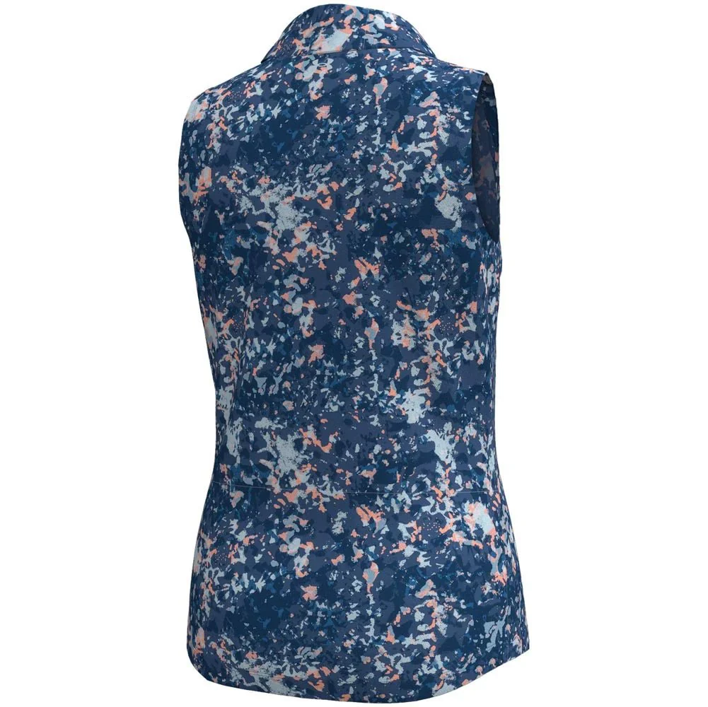 Under Armour Junior Girls Blade Print Golf Polo - Image 2