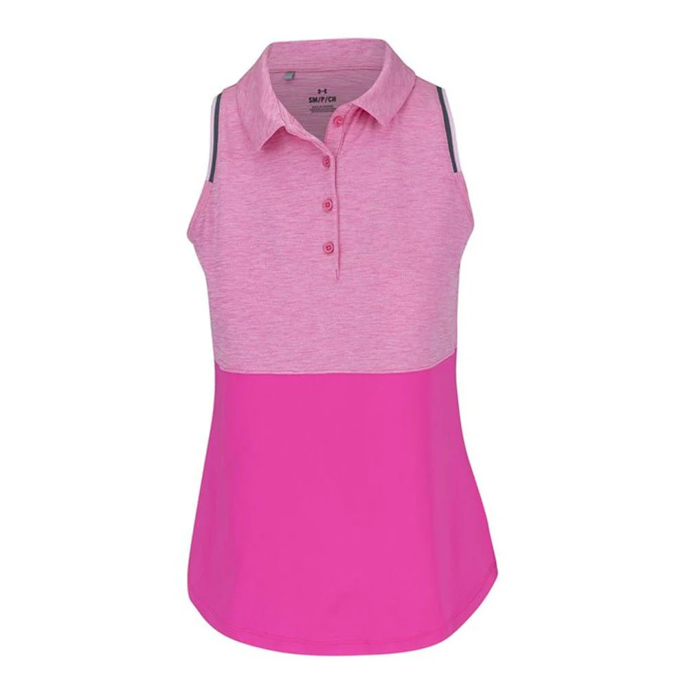 Under Armour Women's Zinger Heather Block Golf Polo - Image 4