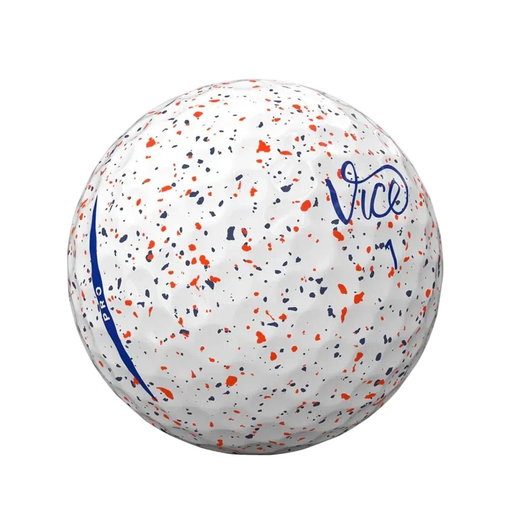 Vice Golf Pro Golf Balls - Drip Red/Blue - Image 4