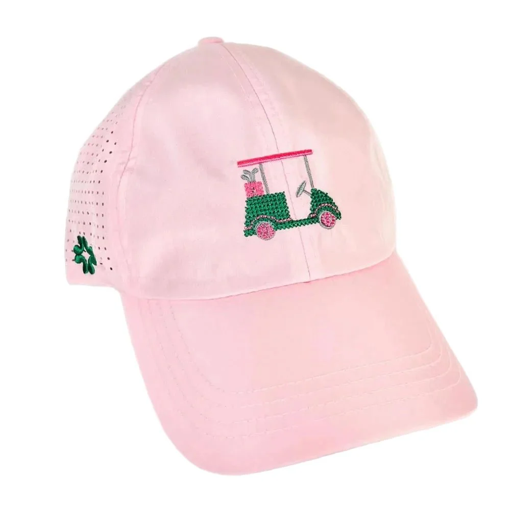 VimHue Women's Sun Goddess Golf Cart Cross-Stitch Golf Hat - Image 2