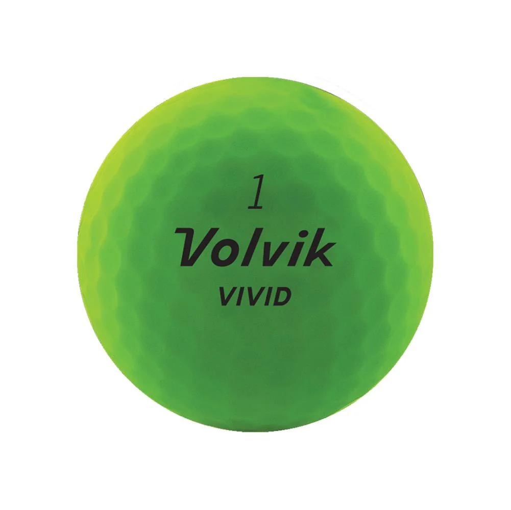 Volvik Vivid Golf Balls - Matte Green - 2022 - Image 2